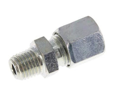 M8x1 Außengewinde x 5LL Verzinkter Stahl Gerader Schneidring 100 Bar DIN 2353