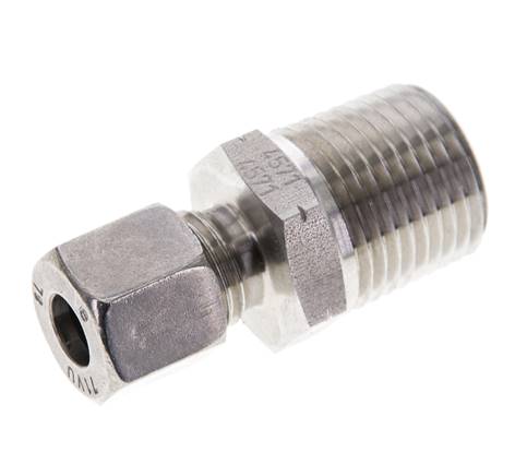 1/2'' NPT Außengewinde x 8L Edelstahl gerade Schneidring 315 Bar DIN 2353