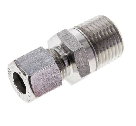 1/2'' NPT Außengewinde x 10L Edelstahl gerade Schneidring 315 Bar DIN 2353