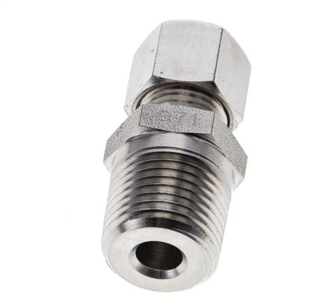 1/2'' NPT Außengewinde x 10L Edelstahl gerade Schneidring 315 Bar DIN 2353