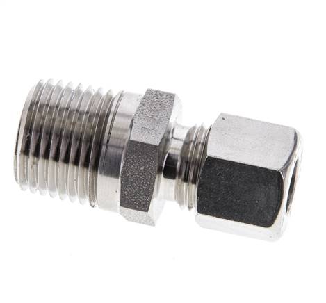 1/2'' NPT Außengewinde x 10L Edelstahl gerade Schneidring 315 Bar DIN 2353