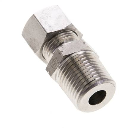 1/2'' NPT Außengewinde x 12L Edelstahl gerade Schneidring 315 Bar DIN 2353