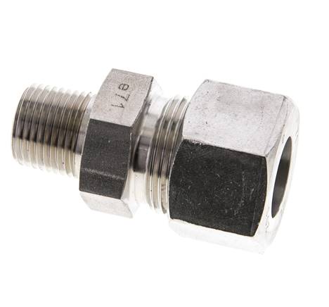 1/2'' NPT Außengewinde x 20S Gerader Schneidring aus Edelstahl 400 Bar DIN 2353