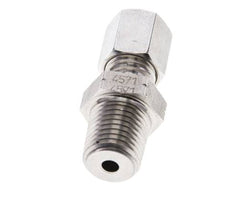 1/4'' NPT Außengewinde x 6L Edelstahl gerade Schneidring 315 Bar DIN 2353