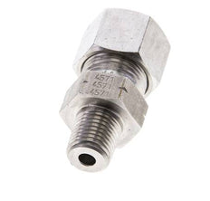 1/4'' NPT Außengewinde x 12S Gerader Schneidring aus Edelstahl 630 Bar DIN 2353