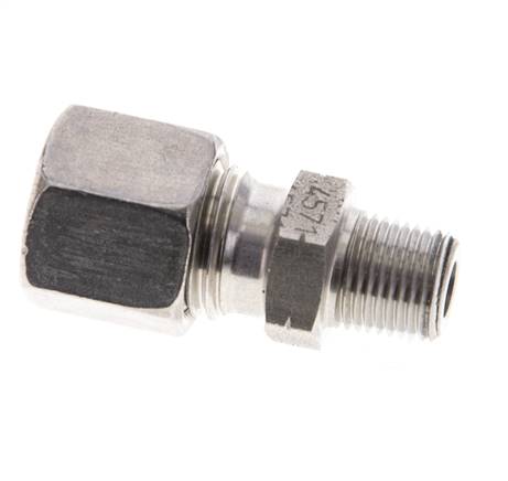 1/8'' NPT Außengewinde x 8L Gerader Schneidring aus Edelstahl 315 Bar DIN 2353