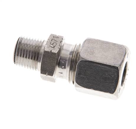 1/8'' NPT Außengewinde x 8L Gerader Schneidring aus Edelstahl 315 Bar DIN 2353