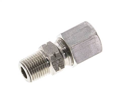 1/8'' NPT Außengewinde x 8LL Gerader Schneidring aus Edelstahl 100 Bar DIN 2353