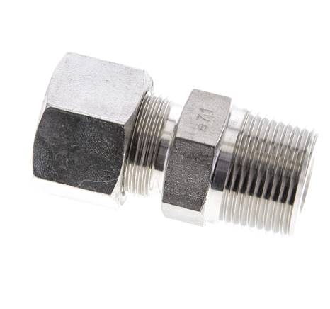 3/4'' NPT Außengewinde x 16S Gerader Schneidring aus Edelstahl 400 Bar DIN 2353