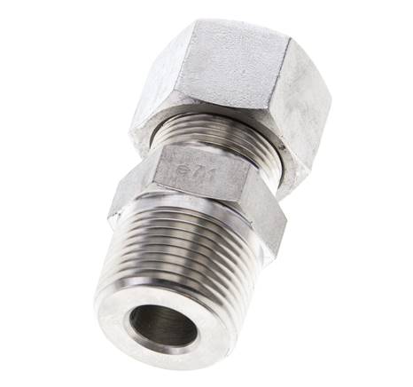 3/4'' NPT Außengewinde x 16S Gerader Schneidring aus Edelstahl 400 Bar DIN 2353