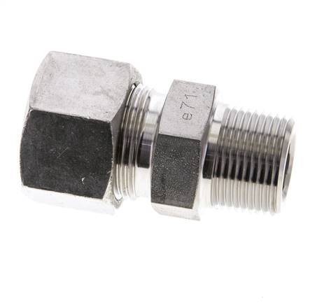 3/4'' NPT Außengewinde x 20S Gerader Schneidring aus Edelstahl 400 Bar DIN 2353