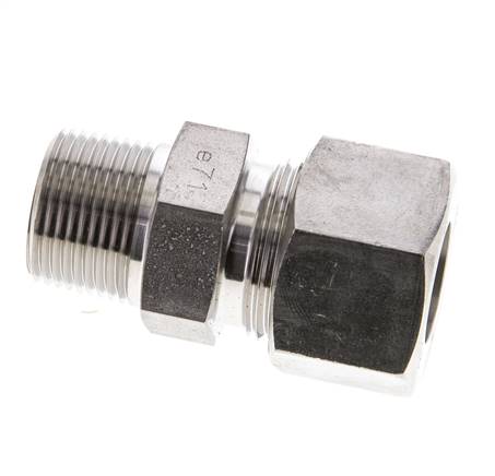3/4'' NPT Außengewinde x 20S Gerader Schneidring aus Edelstahl 400 Bar DIN 2353