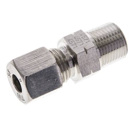 3/8'' NPT Außengewinde x 8S Gerader Schneidring aus Edelstahl 630 Bar DIN 2353