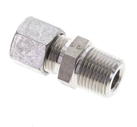 3/8'' NPT-Außengewinde x 10L Edelstahl-Schneidring gerade 315 Bar DIN 2353