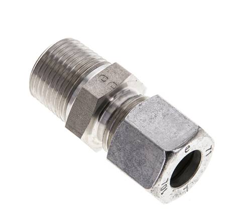 3/8'' NPT-Außengewinde x 10L Edelstahl-Schneidring gerade 315 Bar DIN 2353