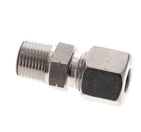 3/8'' NPT Außengewinde x 10S Gerader Schneidring aus Edelstahl 630 Bar DIN 2353