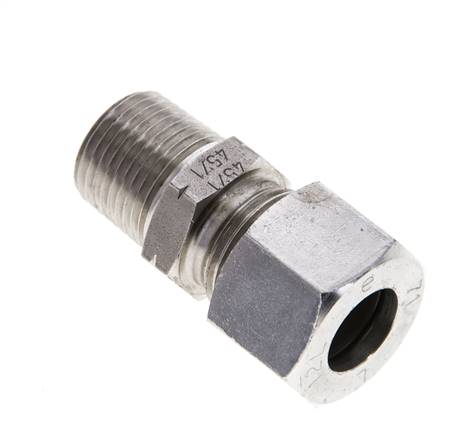 3/8'' NPT Außengewinde x 12L Edelstahl gerade Schneidring 315 Bar DIN 2353