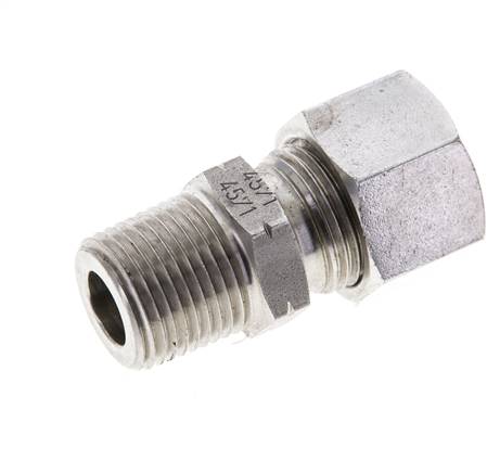 3/8'' NPT Außengewinde x 12L Edelstahl gerade Schneidring 315 Bar DIN 2353