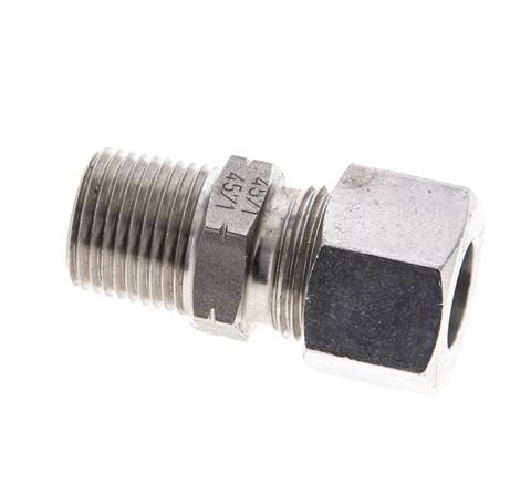 3/8'' NPT Außengewinde x 12L Edelstahl gerade Schneidring 315 Bar DIN 2353