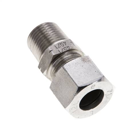 3/8'' NPT Außengewinde x 12L Edelstahl gerade Schneidring 315 Bar DIN 2353