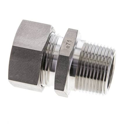 1'' NPT Außengewinde x 28L Gerader Schneidring aus Edelstahl 160 Bar DIN 2353