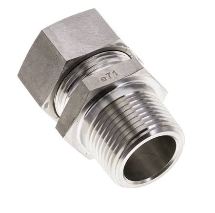 1'' NPT Außengewinde x 28L Gerader Schneidring aus Edelstahl 160 Bar DIN 2353