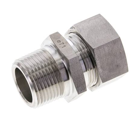 1'' NPT Außengewinde x 28L Gerader Schneidring aus Edelstahl 160 Bar DIN 2353