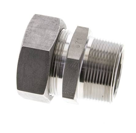 1 1/2'' NPT-Außengewinde x 42L Edelstahl-Schneidring gerade 160 bar DIN 2353