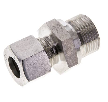 M22x1,5 Außengewinde x 12L Edelstahl gerade Schneidring 315 Bar DIN 2353