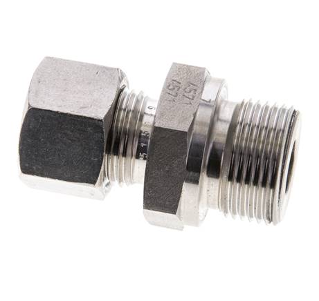 M22x1,5 Außengewinde x 12L Edelstahl gerade Schneidring 315 Bar DIN 2353