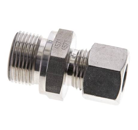 M22x1,5 Außengewinde x 12L Edelstahl gerade Schneidring 315 Bar DIN 2353