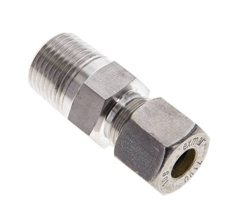1/2'' NPT-Außengewinde x 10S Edelstahl-Druckverschraubung 630 bar DIN 2353