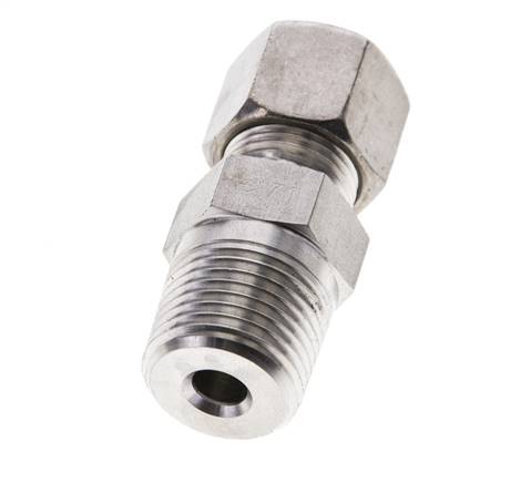 1/2'' NPT-Außengewinde x 10S Edelstahl-Druckverschraubung 630 bar DIN 2353