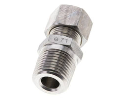 1/2'' NPT-Außengewinde x 12L Edelstahl-Kompressionsverschraubung 315 Bar DIN 2353