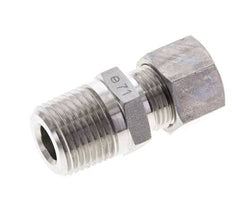 1/2'' NPT-Außengewinde x 12L Edelstahl-Kompressionsverschraubung 315 Bar DIN 2353