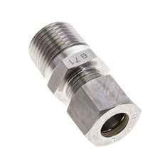 1/2'' NPT-Außengewinde x 12L Edelstahl-Kompressionsverschraubung 315 Bar DIN 2353