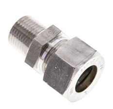 1/2'' NPT-Außengewinde x 18L Edelstahl-Kompressionsverschraubung 315 Bar DIN 2353