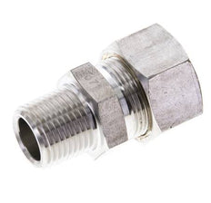 1/2'' NPT-Außengewinde x 18L Edelstahl-Kompressionsverschraubung 315 Bar DIN 2353