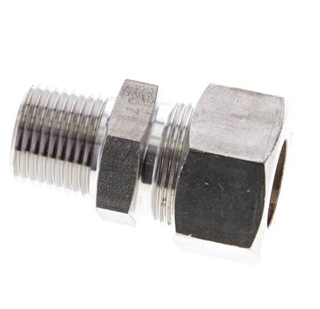 1/2'' NPT-Außengewinde x 18L Edelstahl-Kompressionsverschraubung 315 Bar DIN 2353