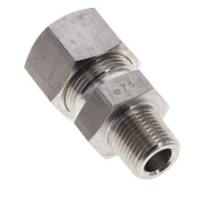 1/2'' NPT-Außengewinde x 20S Edelstahl-Kompressionsverschraubung gerade 400 bar DIN 2353
