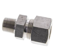 1/2'' NPT-Außengewinde x 20S Edelstahl-Kompressionsverschraubung gerade 400 bar DIN 2353