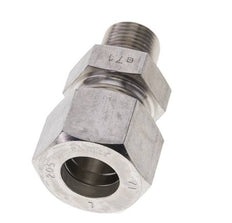 1/2'' NPT-Außengewinde x 20S Edelstahl-Kompressionsverschraubung gerade 400 bar DIN 2353