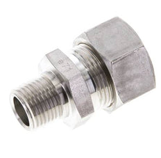 1/2'' NPT-Außengewinde x 22L Edelstahl-Verschraubung mit gerader Kompression 160 bar DIN 2353