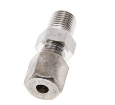 1/4'' NPT-Außengewinde x 6S Edelstahl-Kompressionsverschraubung gerade 630 bar DIN 2353