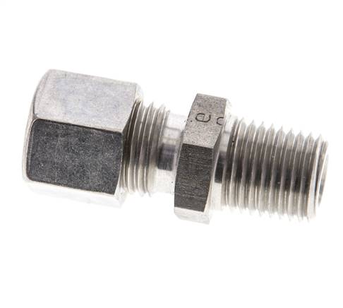 1/4'' NPT Außengewinde x 8L Edelstahl Verschraubung 315 Bar DIN 2353