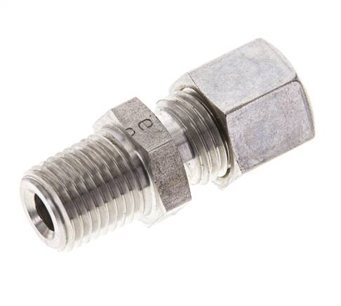 1/4'' NPT Außengewinde x 8L Edelstahl Verschraubung 315 Bar DIN 2353