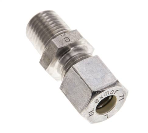 1/4'' NPT Außengewinde x 8L Edelstahl Verschraubung 315 Bar DIN 2353