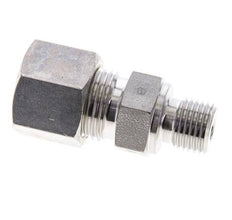 1/4'' NPT-Außengewinde x 10S Edelstahl-Kompressionsverschraubung gerade 630 bar DIN 2353