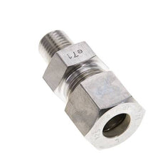 1/4'' NPT-Außengewinde x 12S Edelstahl-Kompressionsverschraubung gerade 630 bar DIN 2353