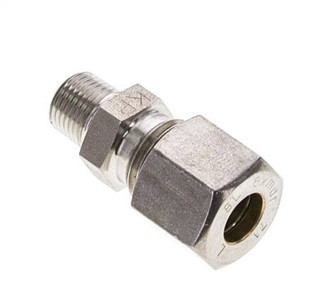 1/8'' NPT-Außengewinde x 8L Edelstahl-Kompressionsverschraubung 315 Bar DIN 2353